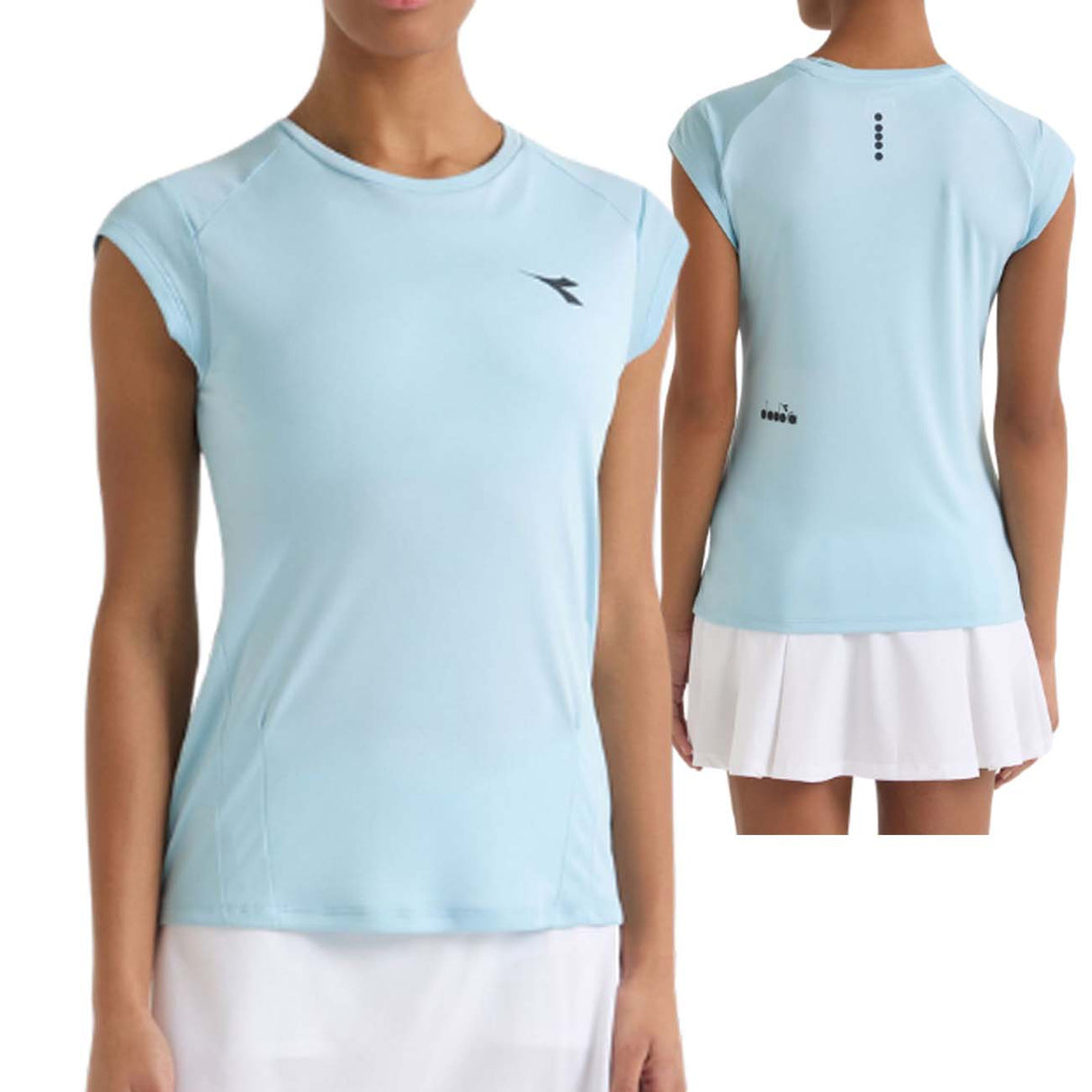 T-SHIRT DONNA DIADORA 181525 65190 TENNIS CELESTE