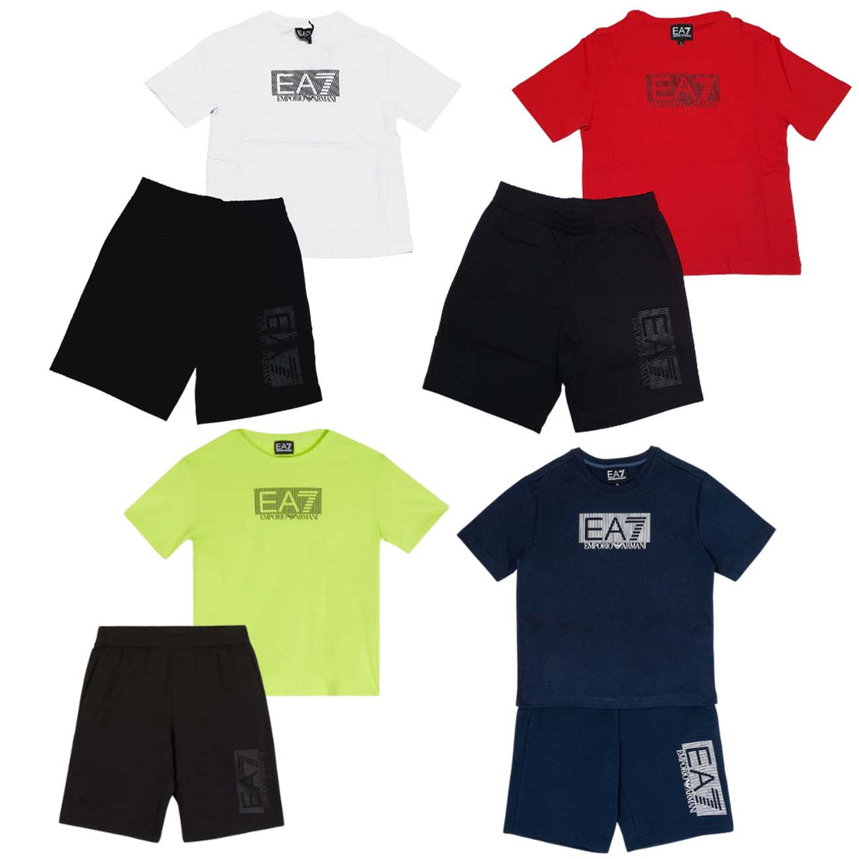 COMPLETO RAGAZZI ARMANI EA7 3RBV01 BJ02Z COTONE
