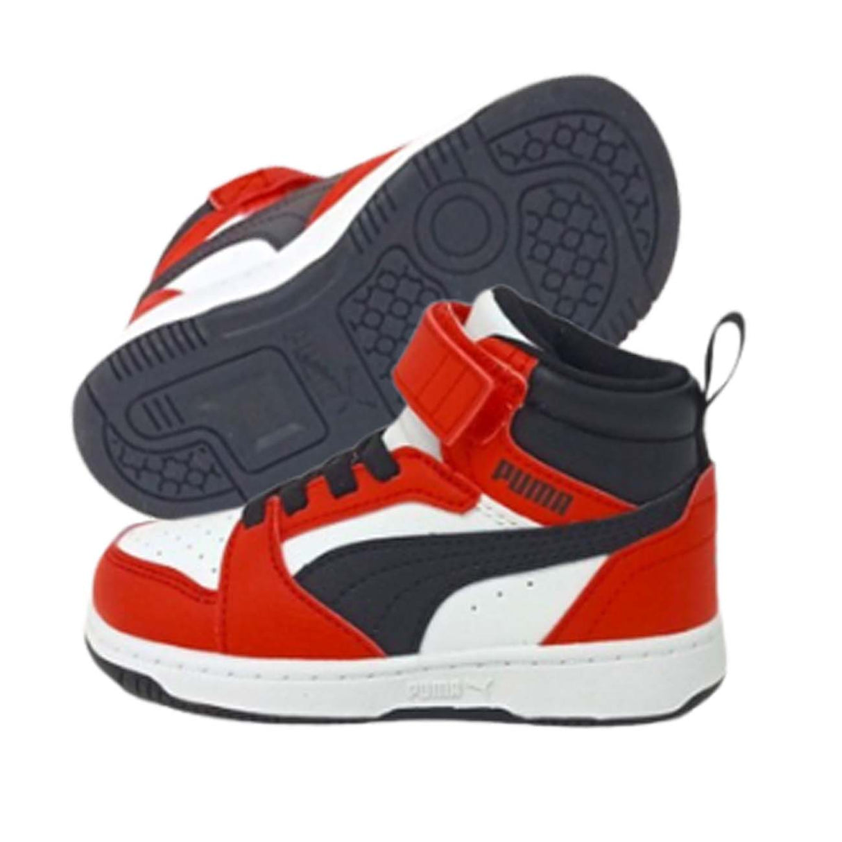 PUMA 396542 03 REBOUND V6 HIGH NECK RED CHILDREN'S SHOES