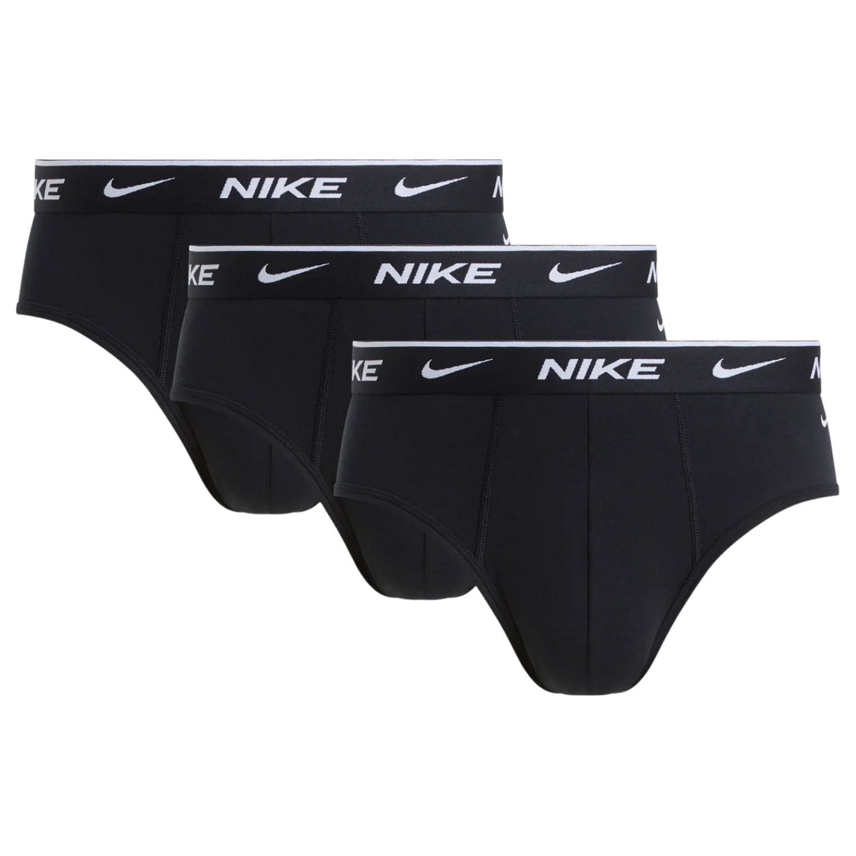 SLIP NIKE NQ00KE1283 001 BRIEF ELASTICO LOGATO 3 PEZZI NERO