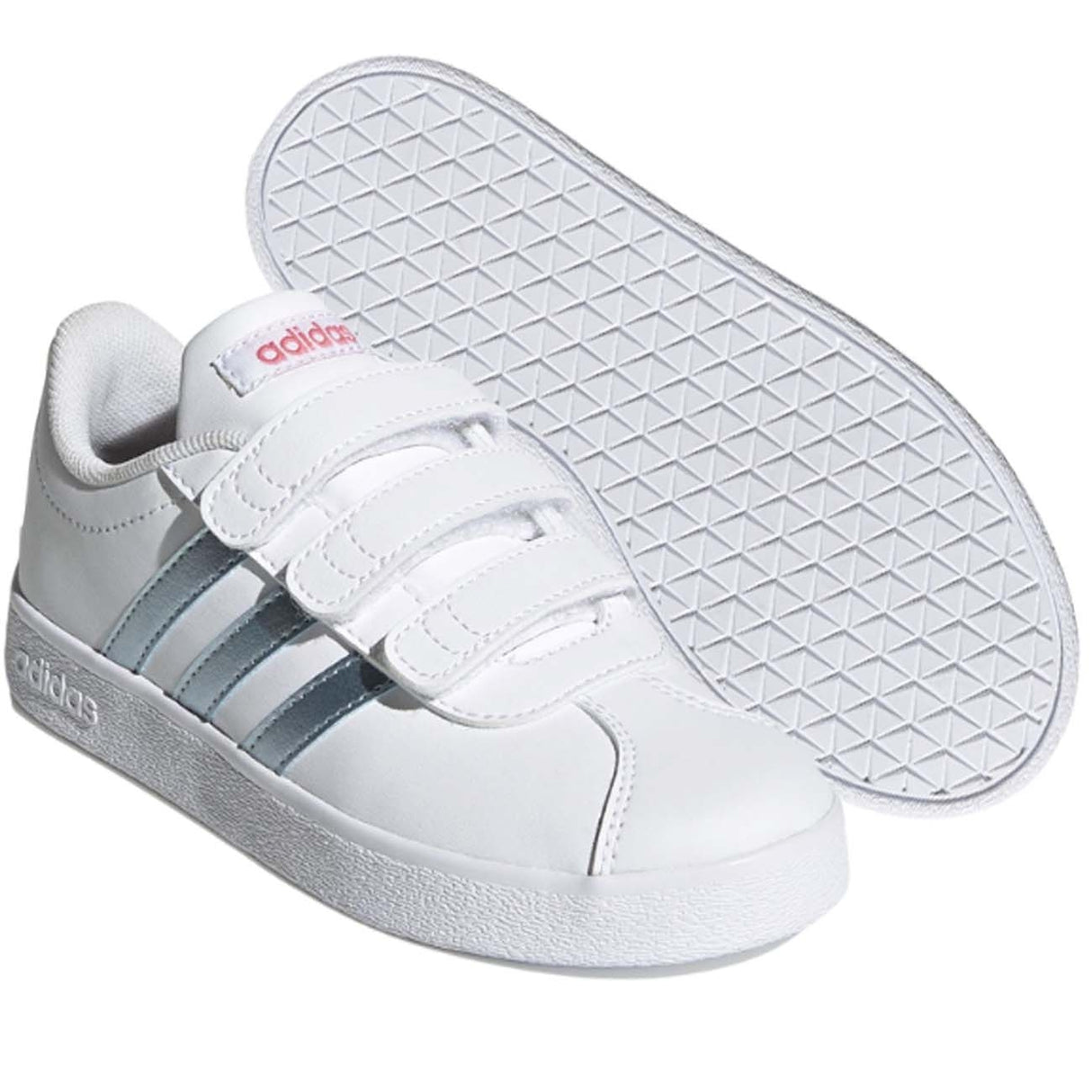 CHAUSSURES ADIDAS POUR GARÇONS GW2341 VL COURT 2.0 BLANCHES