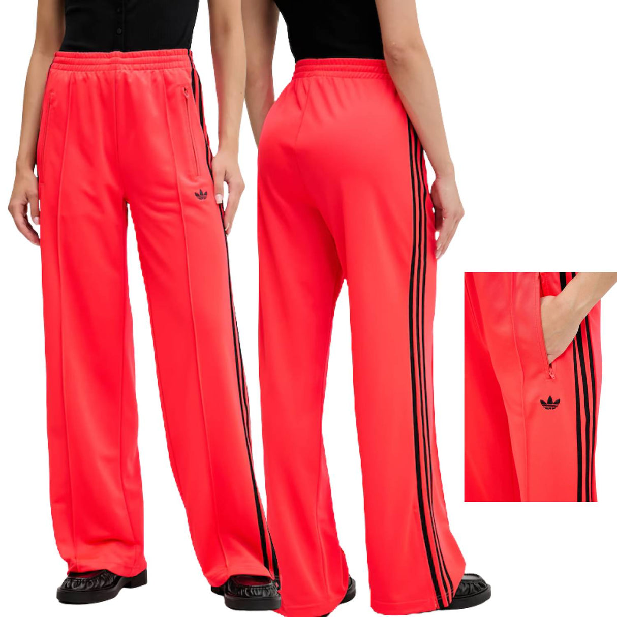 PANTALONE DONNA ADIDAS JW1227 ADICOLOR CLASSIC ROSSO