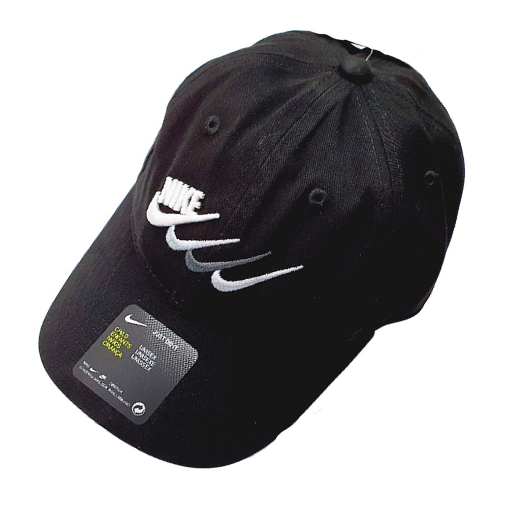 CASQUETTE NIKE GARÇON 8A2978 COTON NOIR BLANC UNISEXE