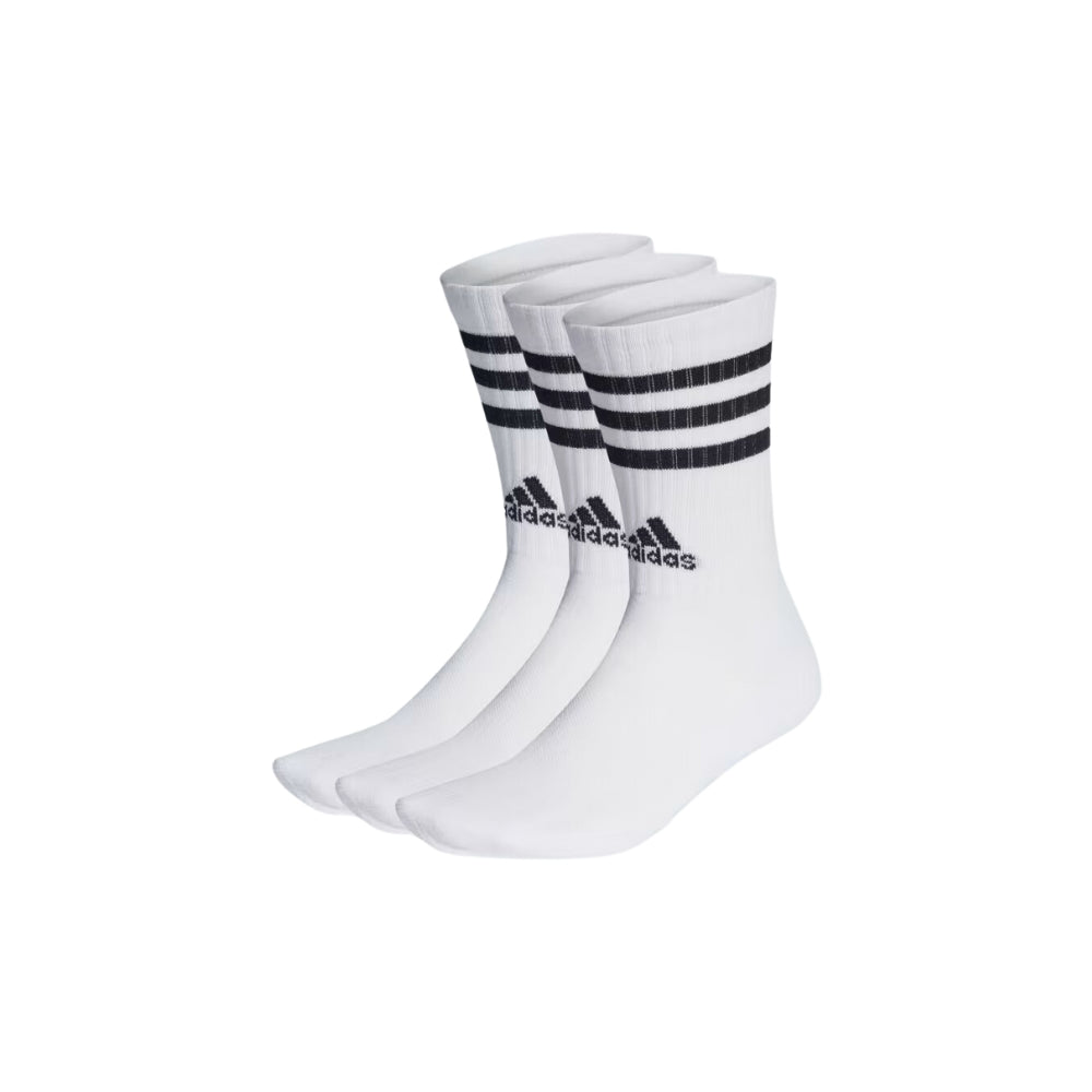 CALZE ADIDAS HT3458 3-STRIPES CUSHIONED (3 PAIA) BIANCO