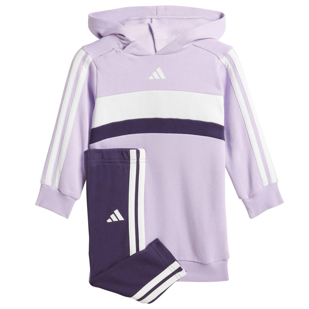 TUTA BAMBINE ADIDAS JN2247 TIBERIO 3 STRIPES FELPATA