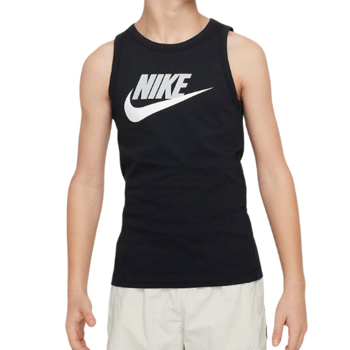 CANOTTA RAGAZZI NIKE FV5325 010 SPORTWEAR NERO COTONE