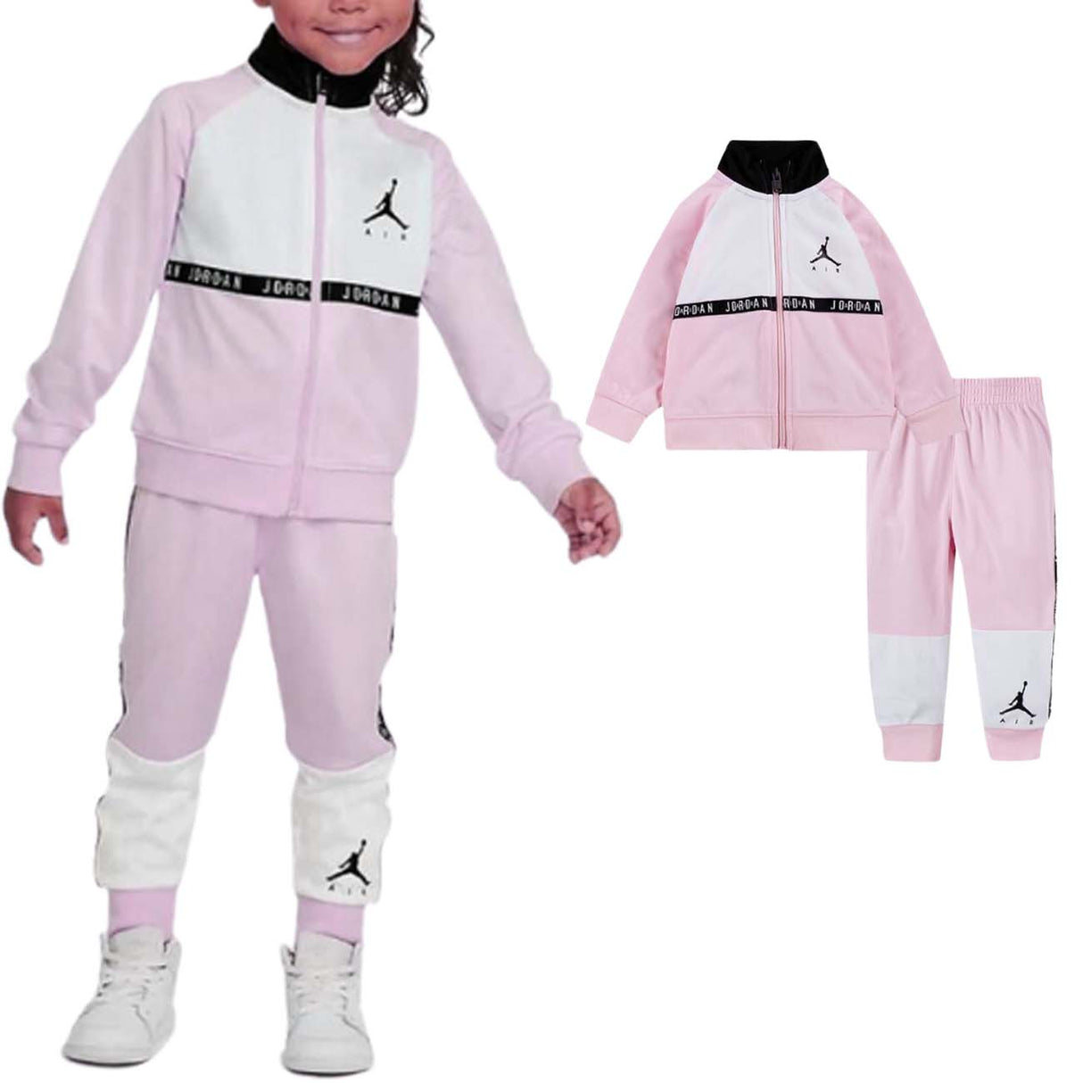 TUTA JORDAN NIKE BAMBINE 65A838 A9Y ACETATO ROSA