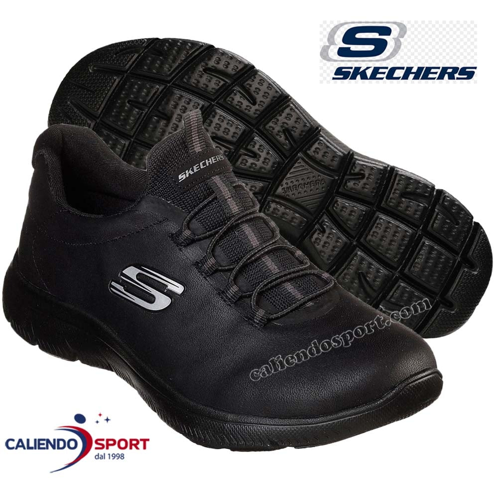SCARPA DONNA SKECHERS 88888301 BBK NERO MEMORY FOAM