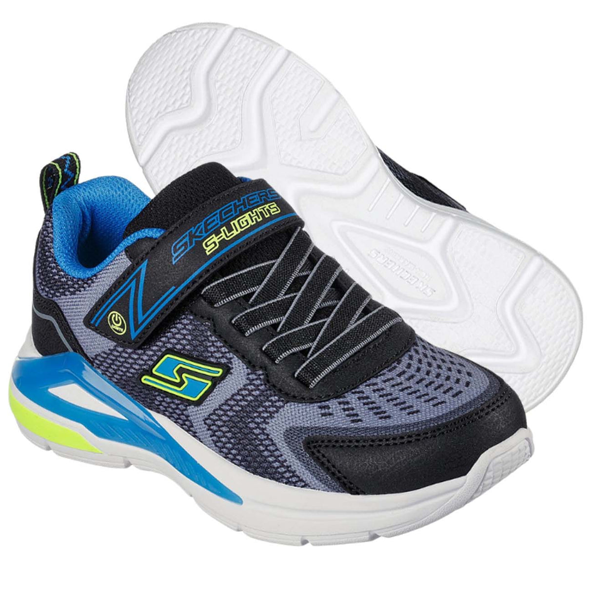 SCARPA RAGAZZI SKECHERS 401660L BKYB S LIGHTS NAMICS
