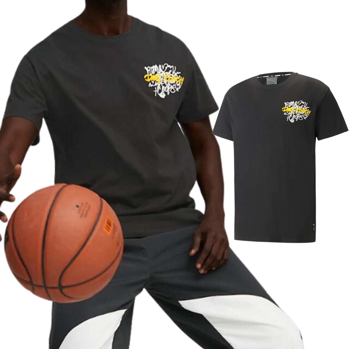 T-SHIRT DE BASKET-BALL EN COTON PUMA 539236