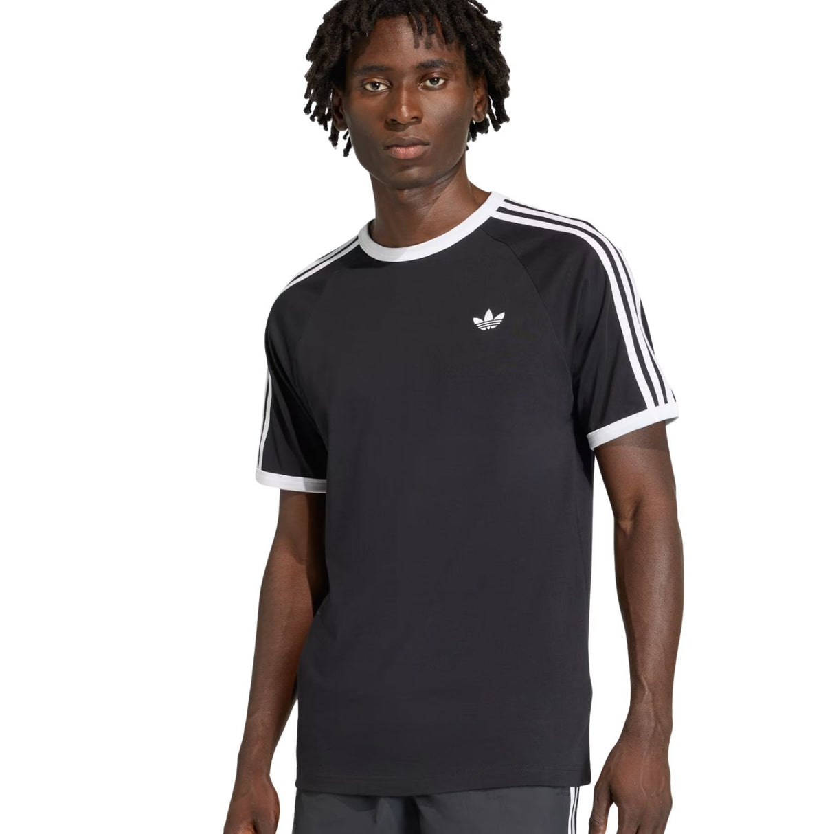 T-SHIRT ADIDAS KE3538 3 STRIPES NERO COTONE