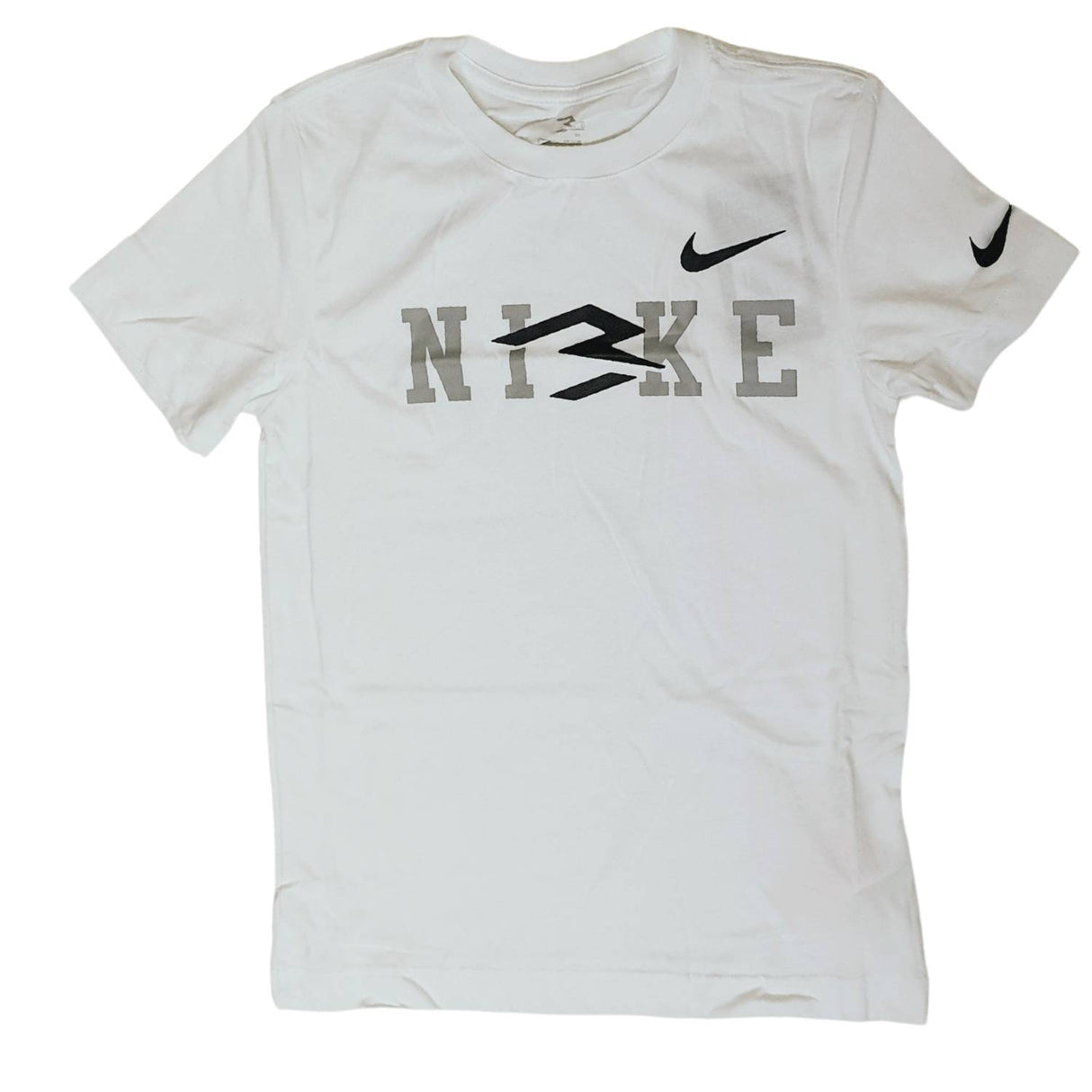 T-SHIRT RAGAZZI NIKE 9Q1092-001 BIANCO COTONE BIANCO