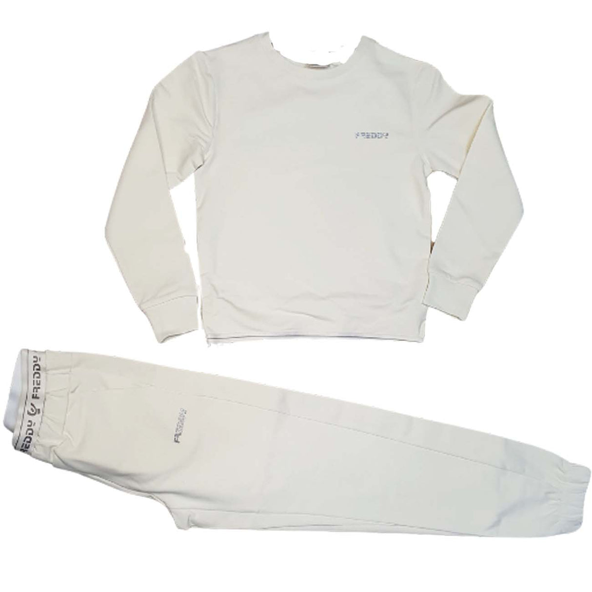 PANTALON ET SWEAT-SHIRT EN COTON FREDDY FR1272 POUR FILLE