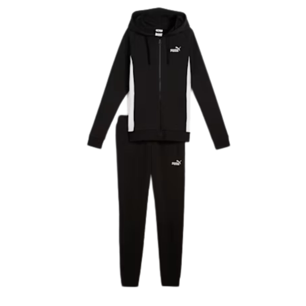 TUTA DONNA PUMA 685077 01 CAPPUCCIO COTONE GARZATO