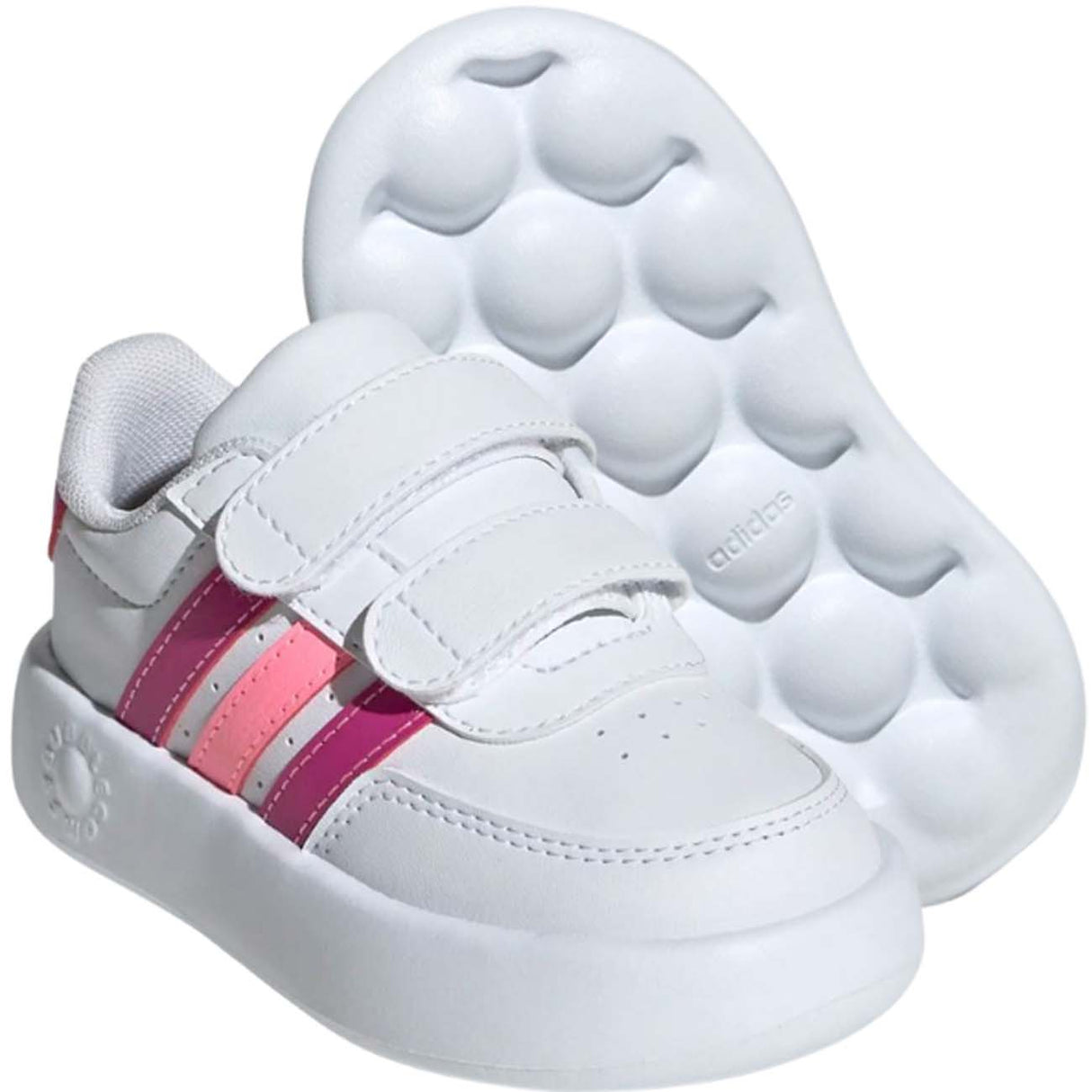SCARPA BAMBINI ADIDAS ID5279 BREAKNET 2.0 STRAPPO BIANCO