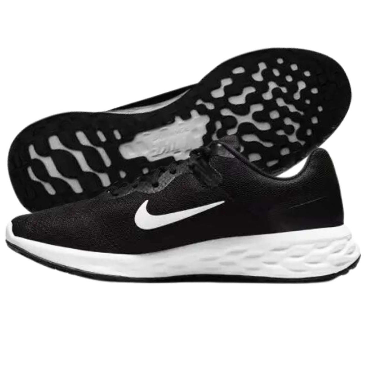 NIKE RANNING DC3728 003 REVOLUTION 6 BLACK WHITE SHOE