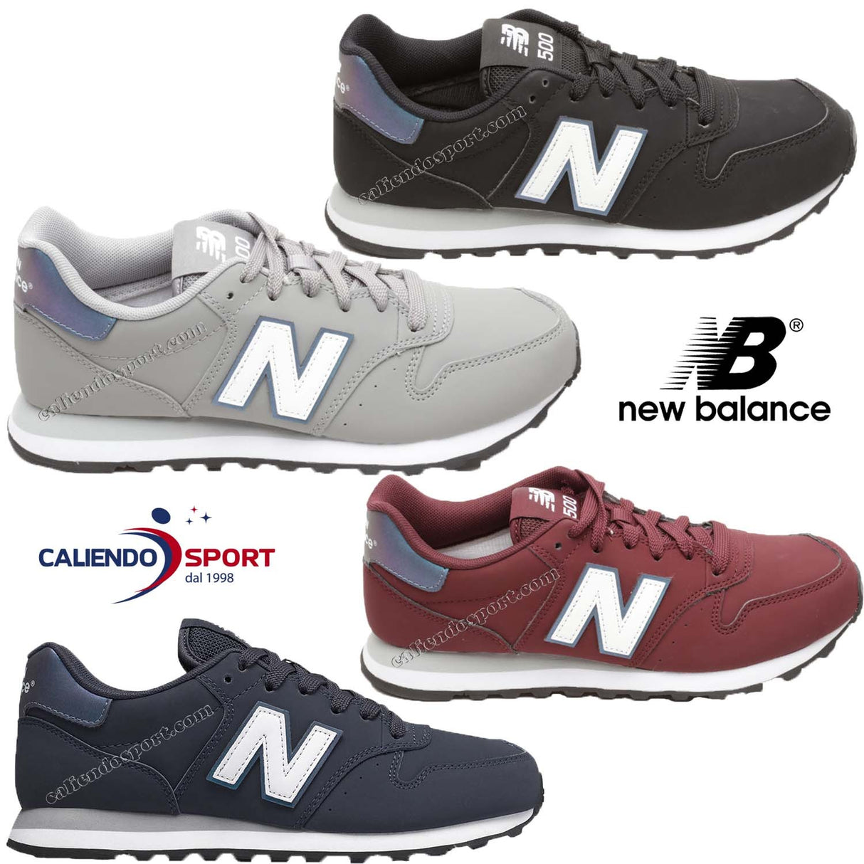 SCARPA NEW BALANCE DONNA GW500 BLU NERO GRIGIO BORDO' SNEAKER -