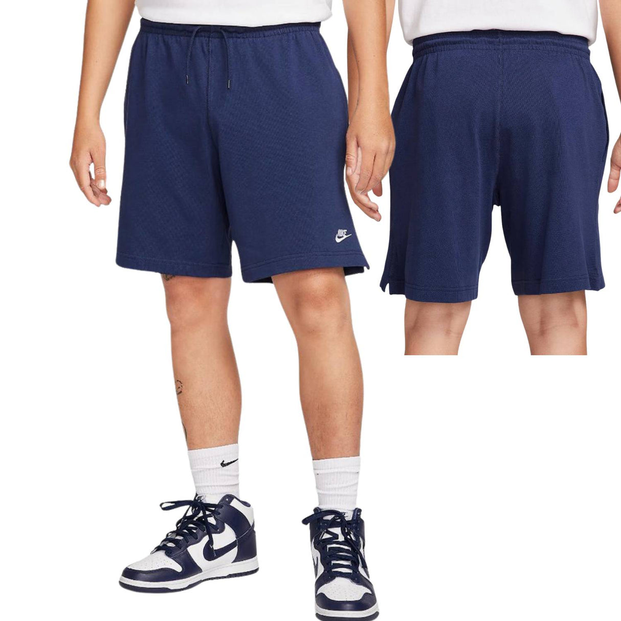 PANTALONCINO NIKE FQ4359 451 CLUB COTONE BLU