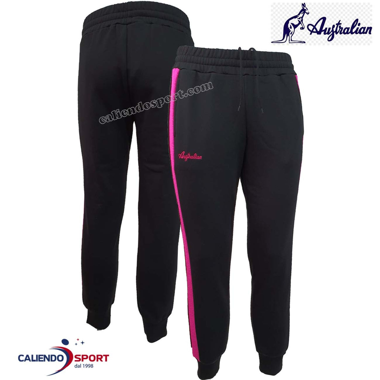 PANTALON AUSTRALIEN SWDPA0003 003 POLAIRE DE COTON NOIR