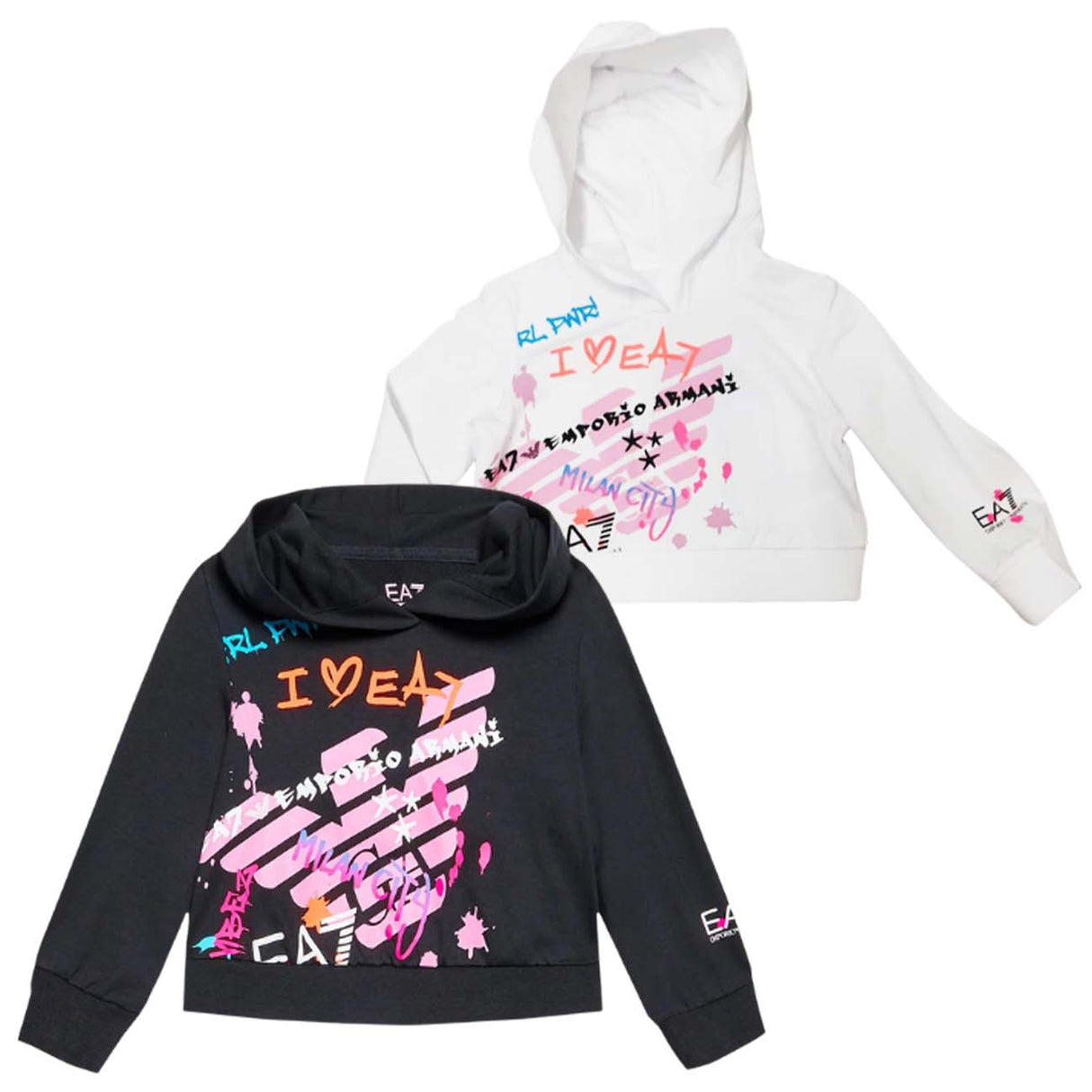ARMANI EA7 6LFM08 FJEAZ GIRLS SWEATSHIRT BRUSHED COTTON