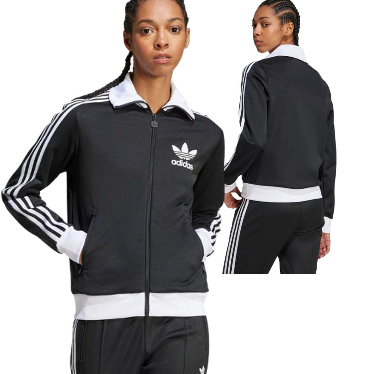 GIACCA DONNA ADIDAS IW3174 TRACK TOP BECKENBAUER NERO