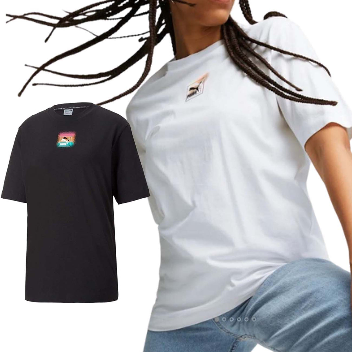 T-SHIRT FEMME EN COTON PUMA 535703 BRAND LOVE RELAXED