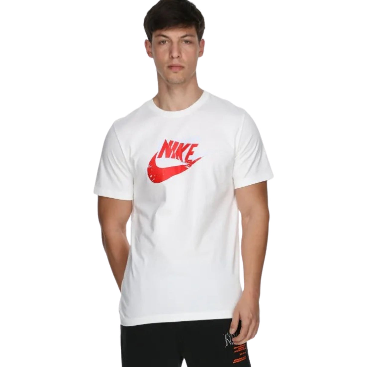 T-SHIRT NIKE HJ0559-100 COTONE BIANCO STAMPA