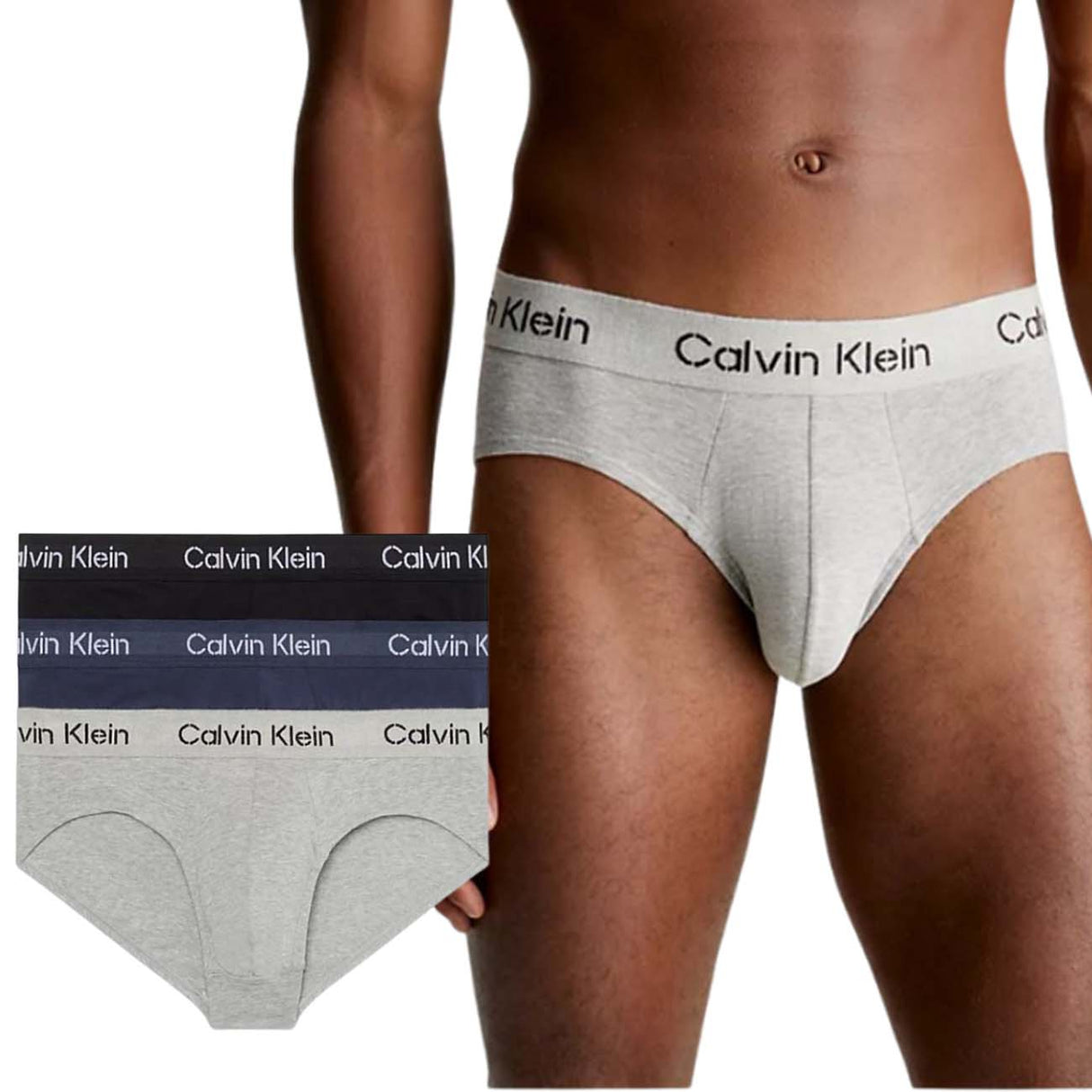 CALVIN KLEIN BRIEF 000NB3704 KDX COTTON STRETCH 3 PAIRS