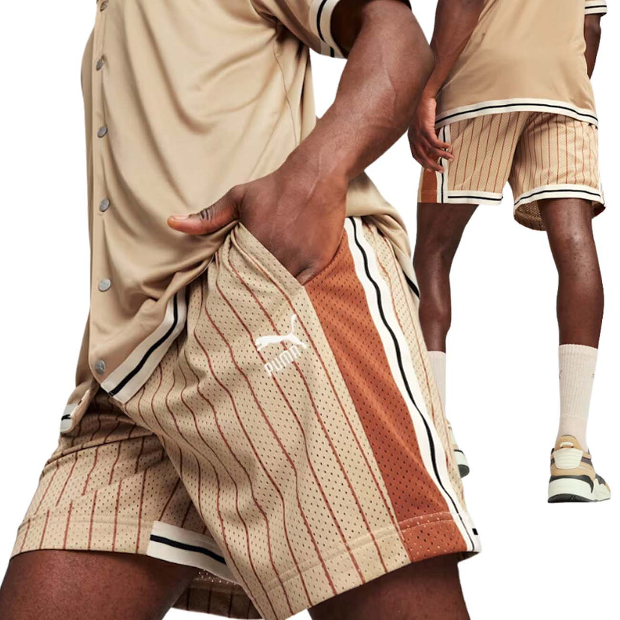 PANTALONCINO PUMA 624394 01 MESH T7 NERO