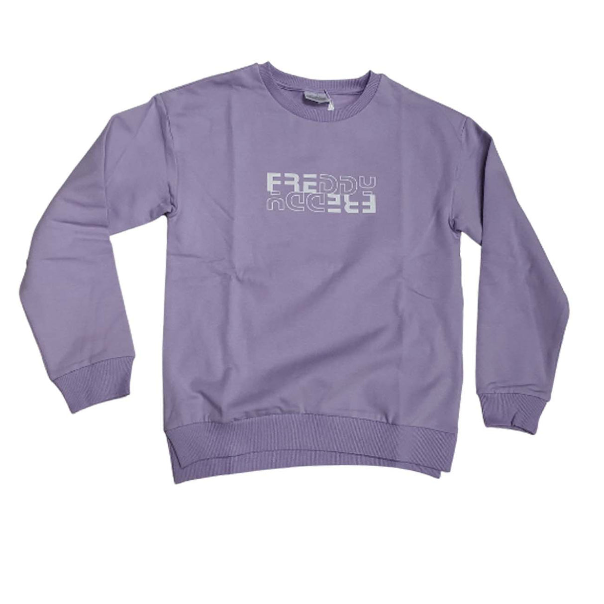 SWEAT-SHIRT EN COTON POLAIRE BLANC FREDDY FR1435 FILLE