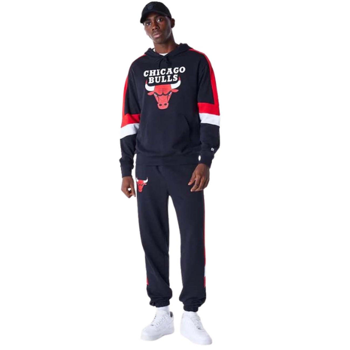 FELPA CHICAGO BULLS 60564802 COLOR BLOCK COTONE GARZATO