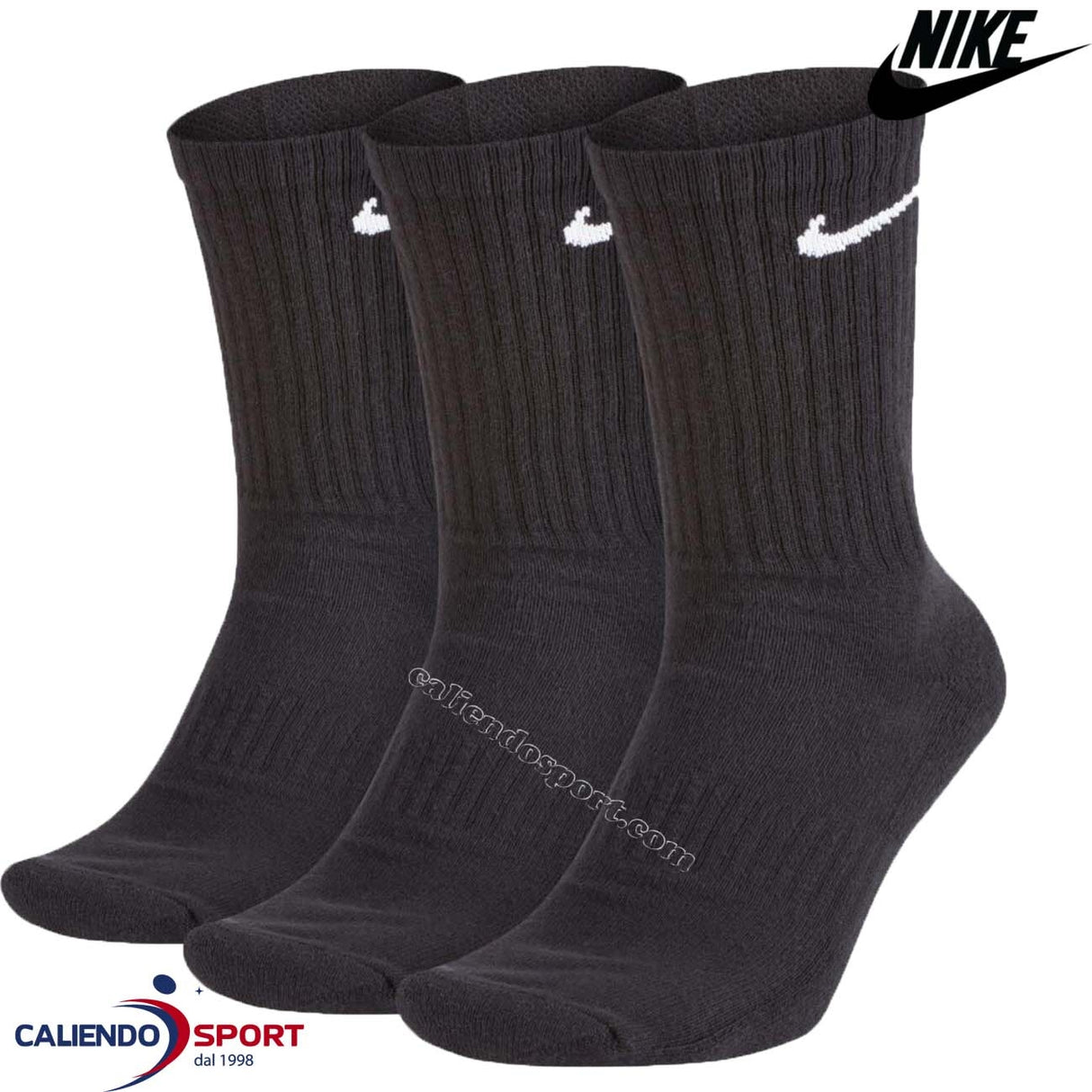 NIKE SX7664 010 101 NEO COTTON CREW SOCKS 3 PAIRS UNISEX