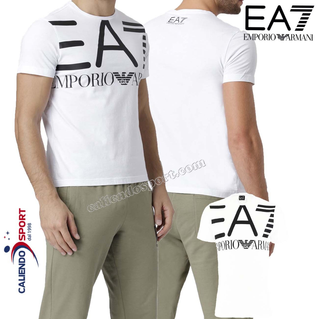T-SHIRT HOMME EMPORIO ARMANI 3GPT06 COTON BLANC