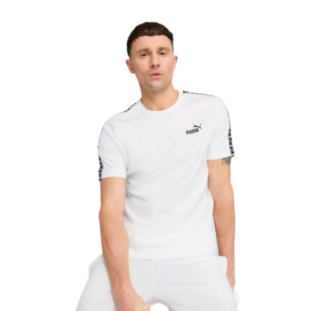 T-SHIRT PUMA 684674 02 ESSENTIALS COTONE BIANCO