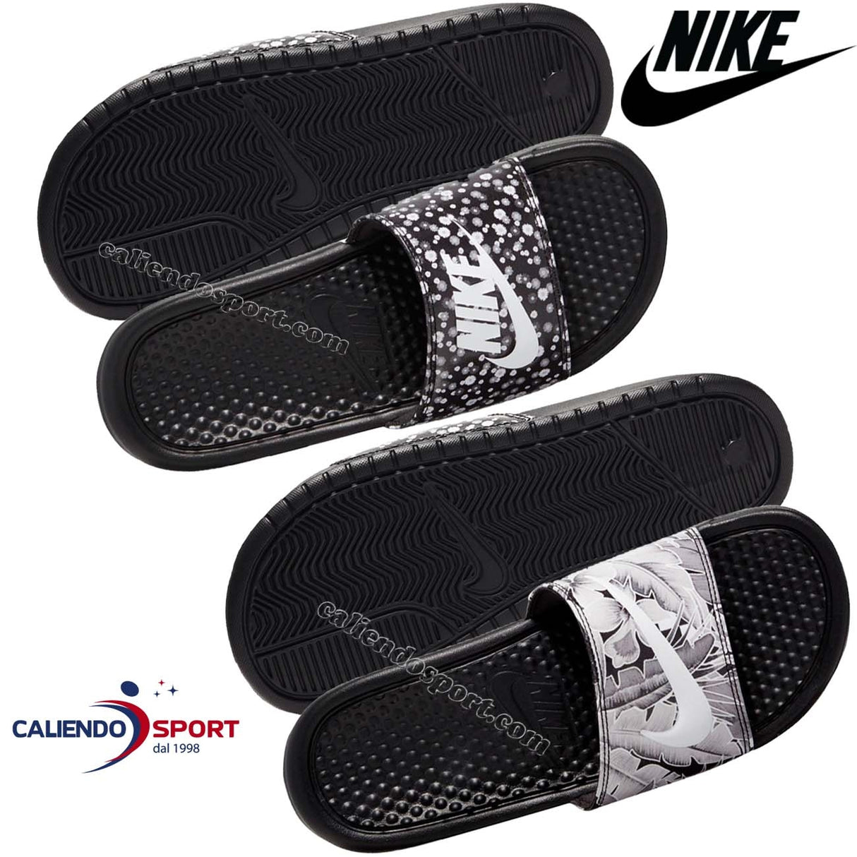 CHAUSSURES NIKE 618919 035 038 BENASSI JDI À FLEURS