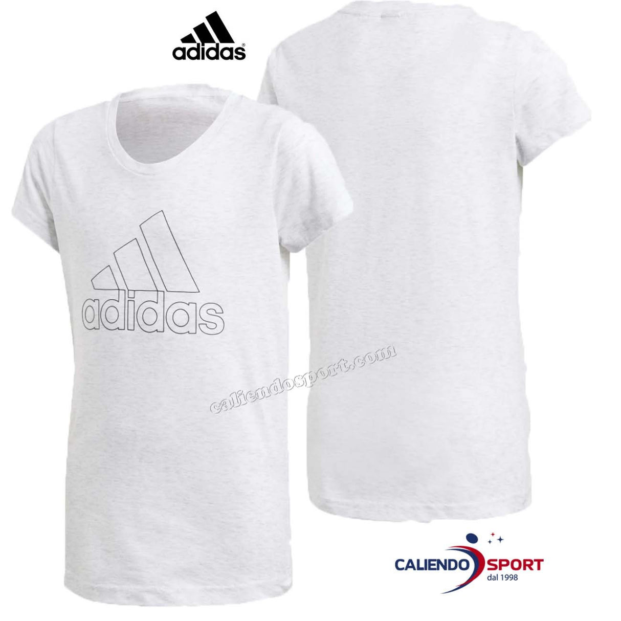 T-SHIRT RAGAZZE ADIDAS DV0278 GRIGIO YG ID WINNER T