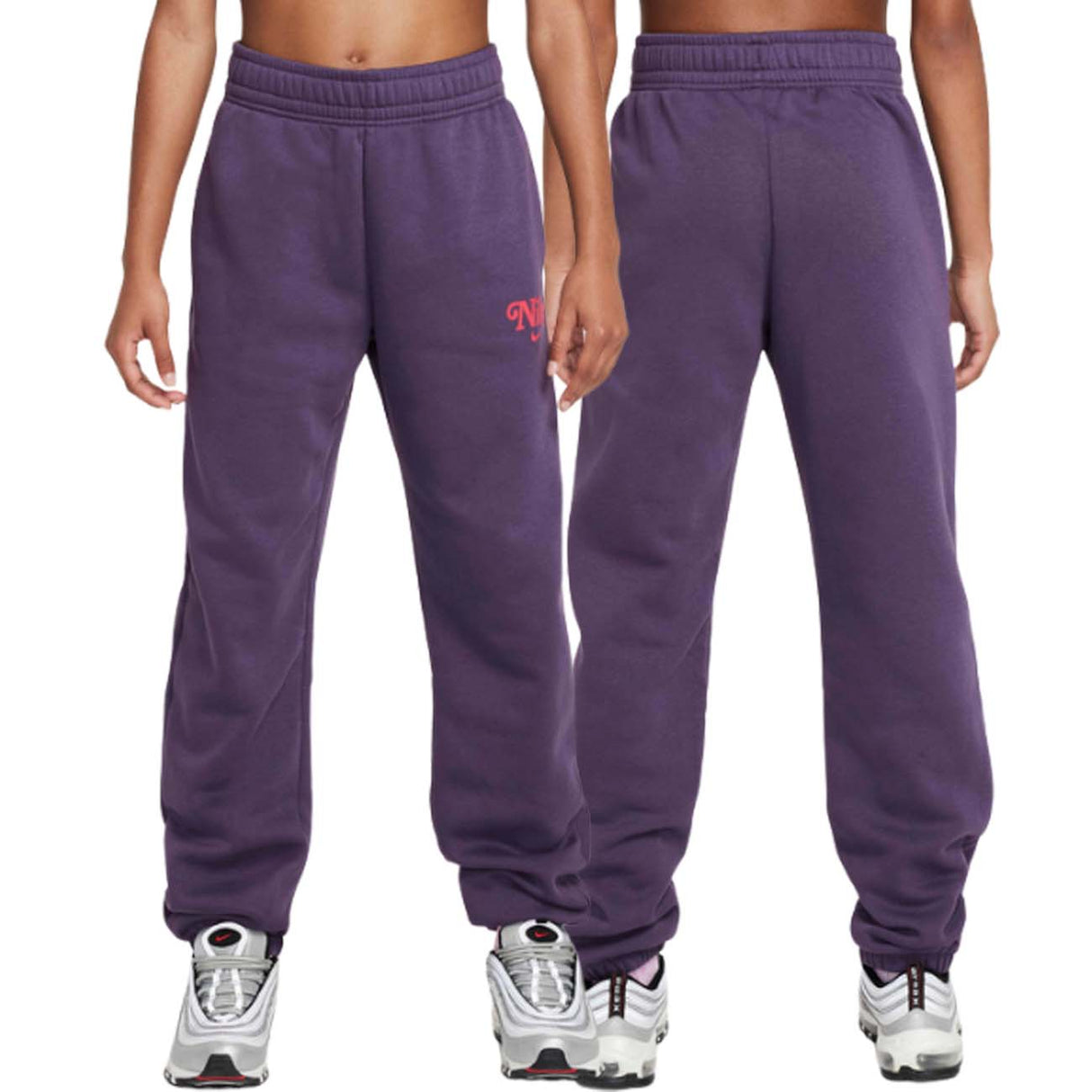 PANTALONE RAGAZZE NIKE HM0534 573 SPORTWEAR COTONE FELPATO