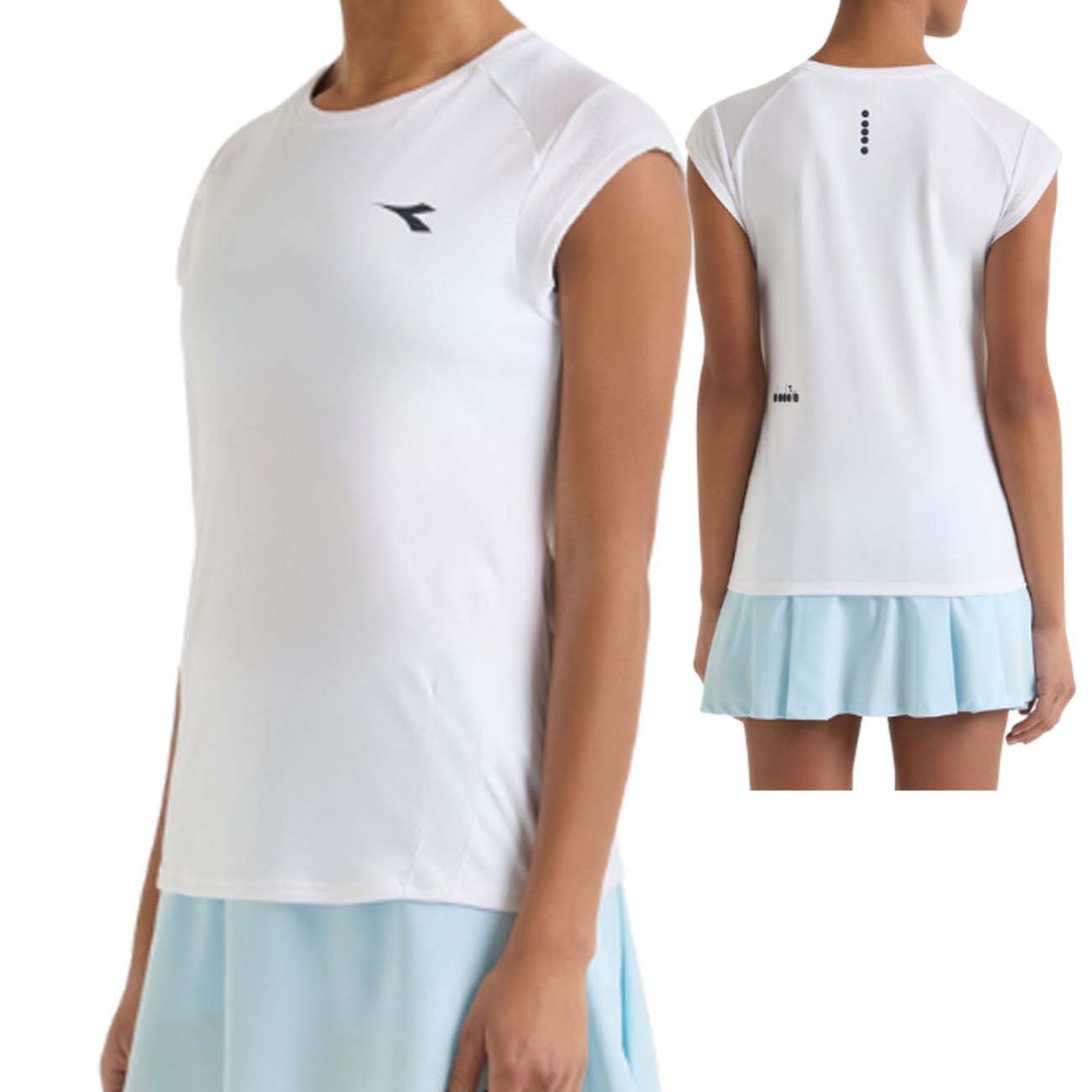 T-SHIRT DONNA DIADORA 181525 20002 TENNIS BIANCO