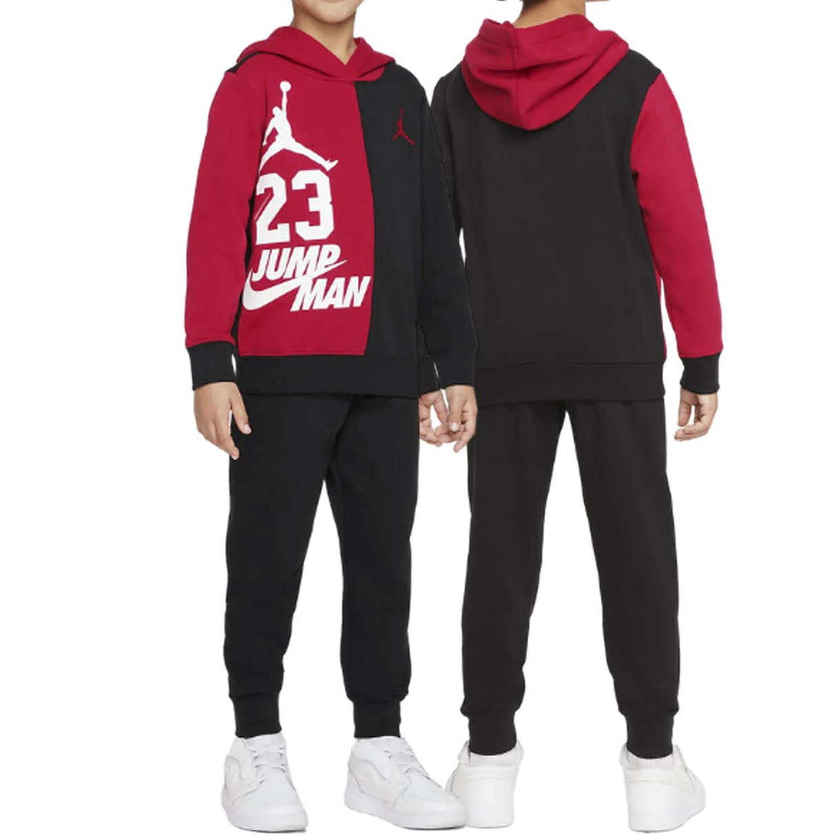 TUTA RAGAZZI JORDAN 85B214-023 COTONE GARZATO NERO