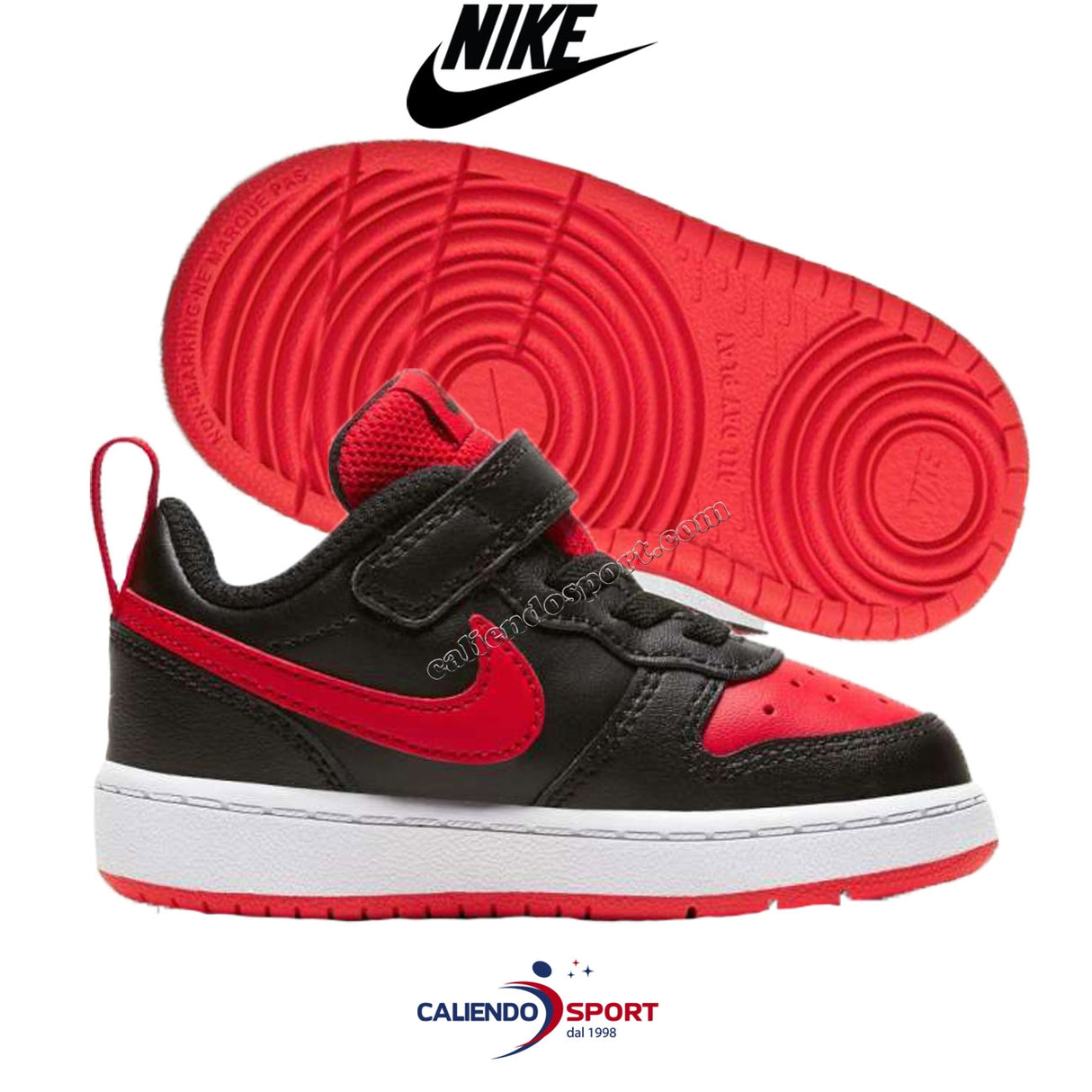 NIKE SHOE CHILDREN BQ5453 007 COURT BOROUGH LOW 2