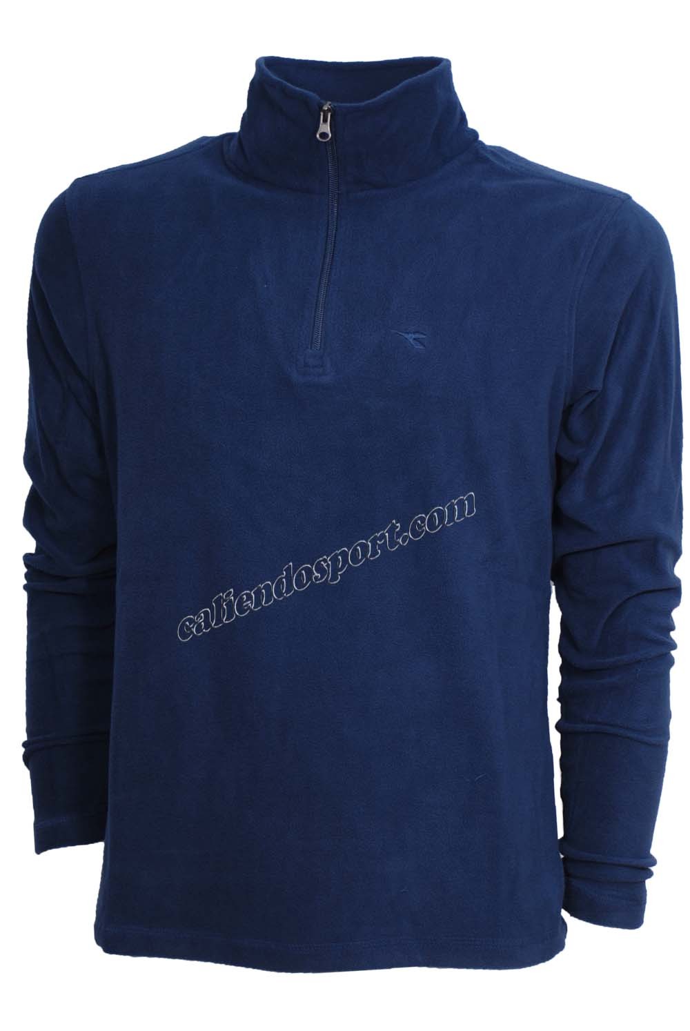 Micropile Diadora PULL HOMME 172437 NOIR GRIS BLEU DEMI-ZIP SNOW WARM