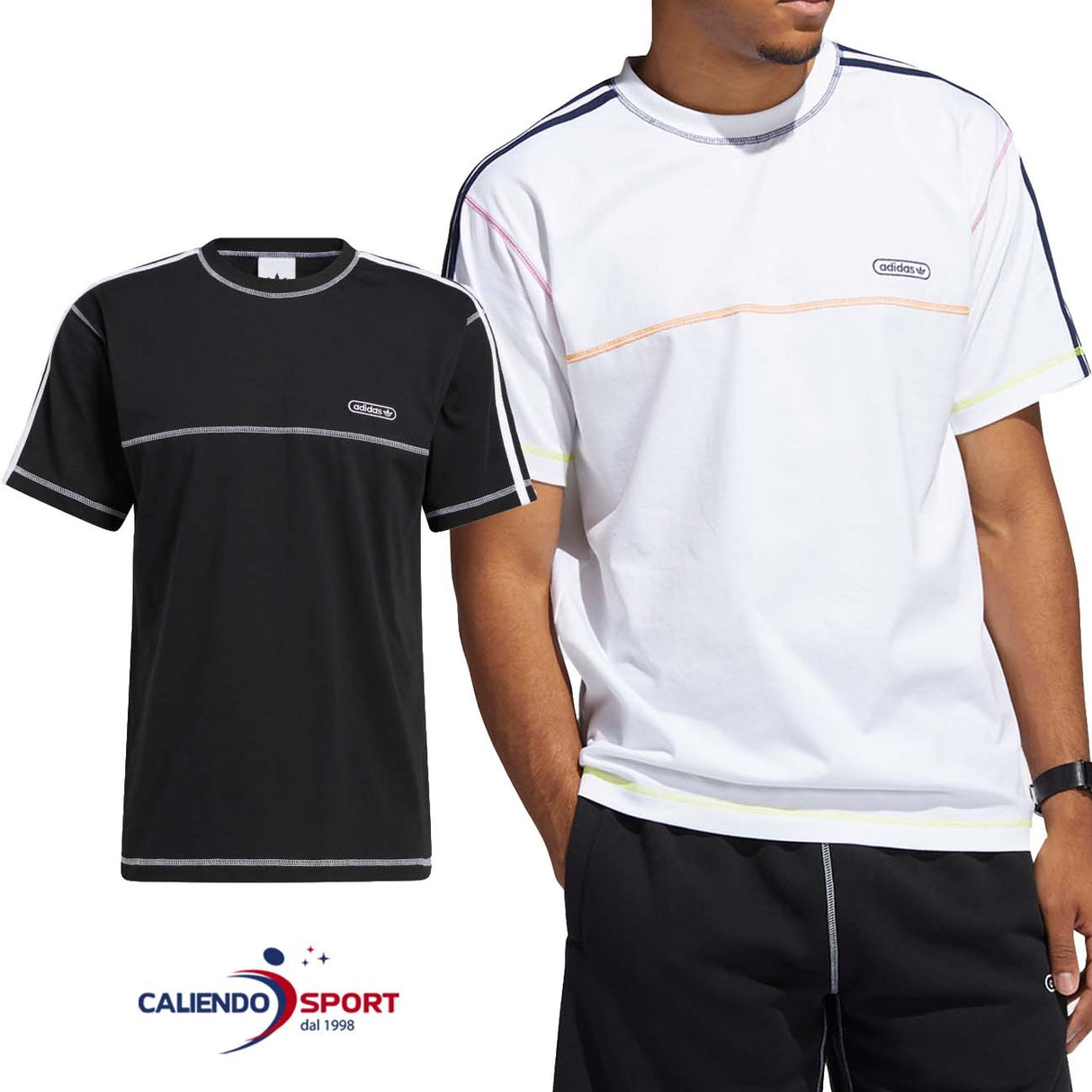 T-SHIRT À COUTURES CONTRASTÉES ADIDAS GN3885 GN3886
