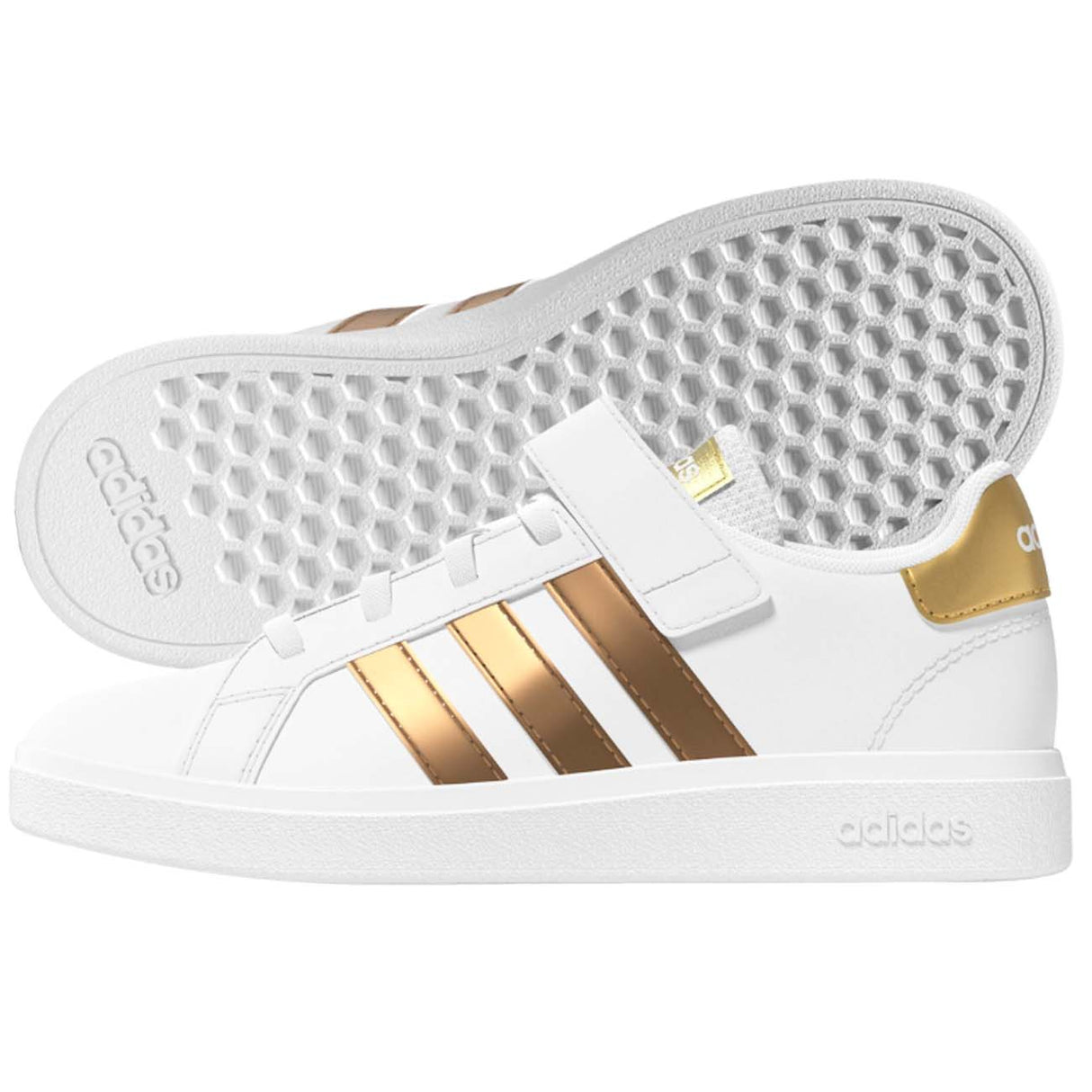 SCARPA BAMBINE ADIDAS GY2577 GRAND COURT BIANCO