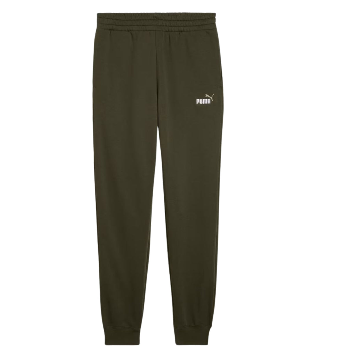 PANTALONE PUMA 684713 70 SEENTIALS COTONE FELPATO VERDE