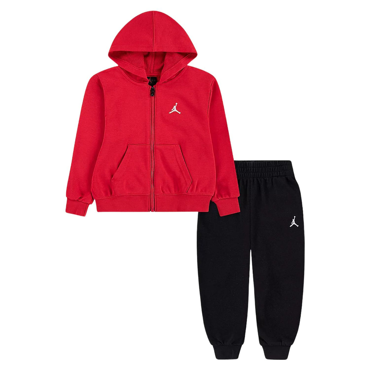 TUTA RAGAZZI JORDAN 85F124 023 COTONE GARZATO ROSSO