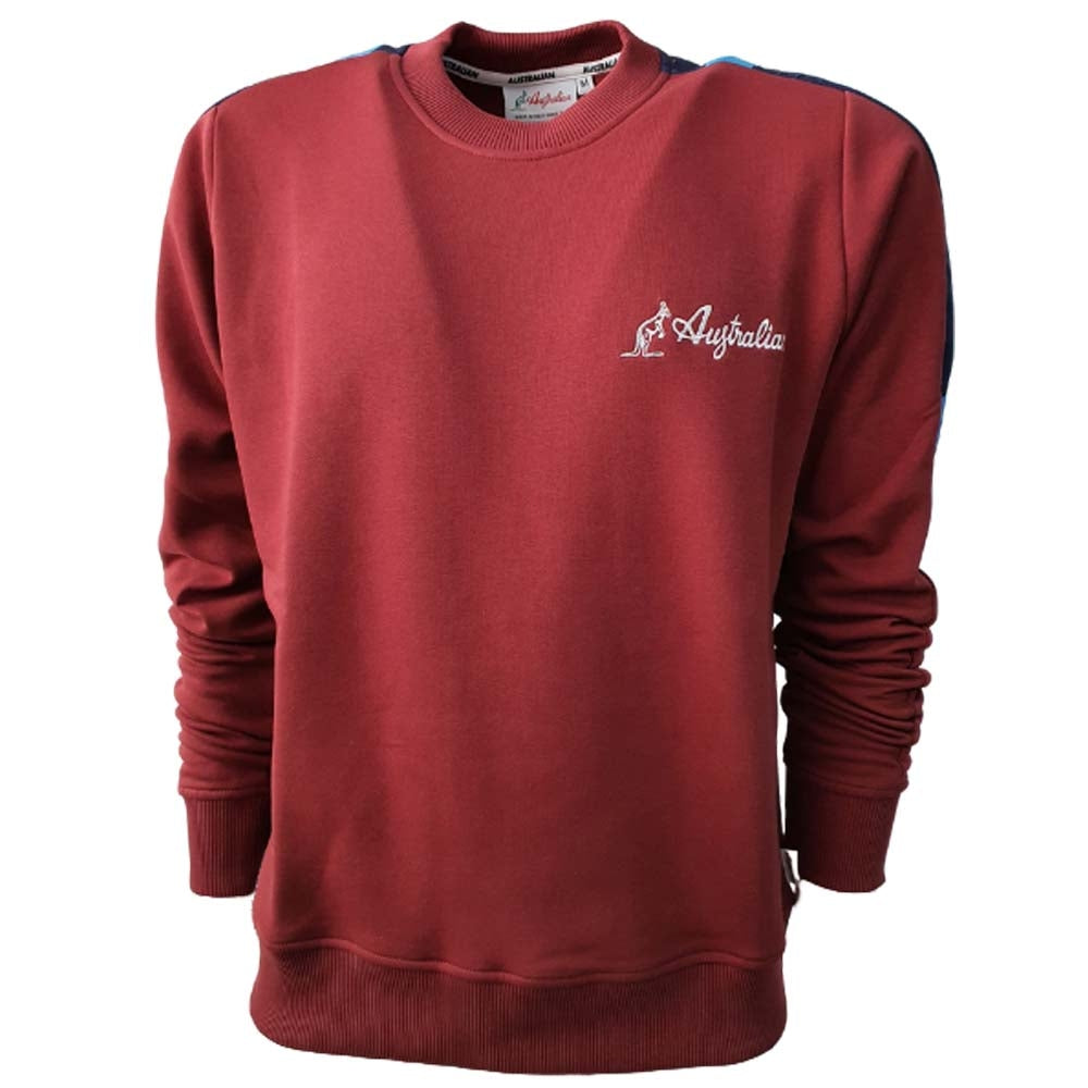SWEAT-SHIRT AUSTRALIEN À COL RAS DU COU AVEC INSERT CÔTELÉ SWUFE0028