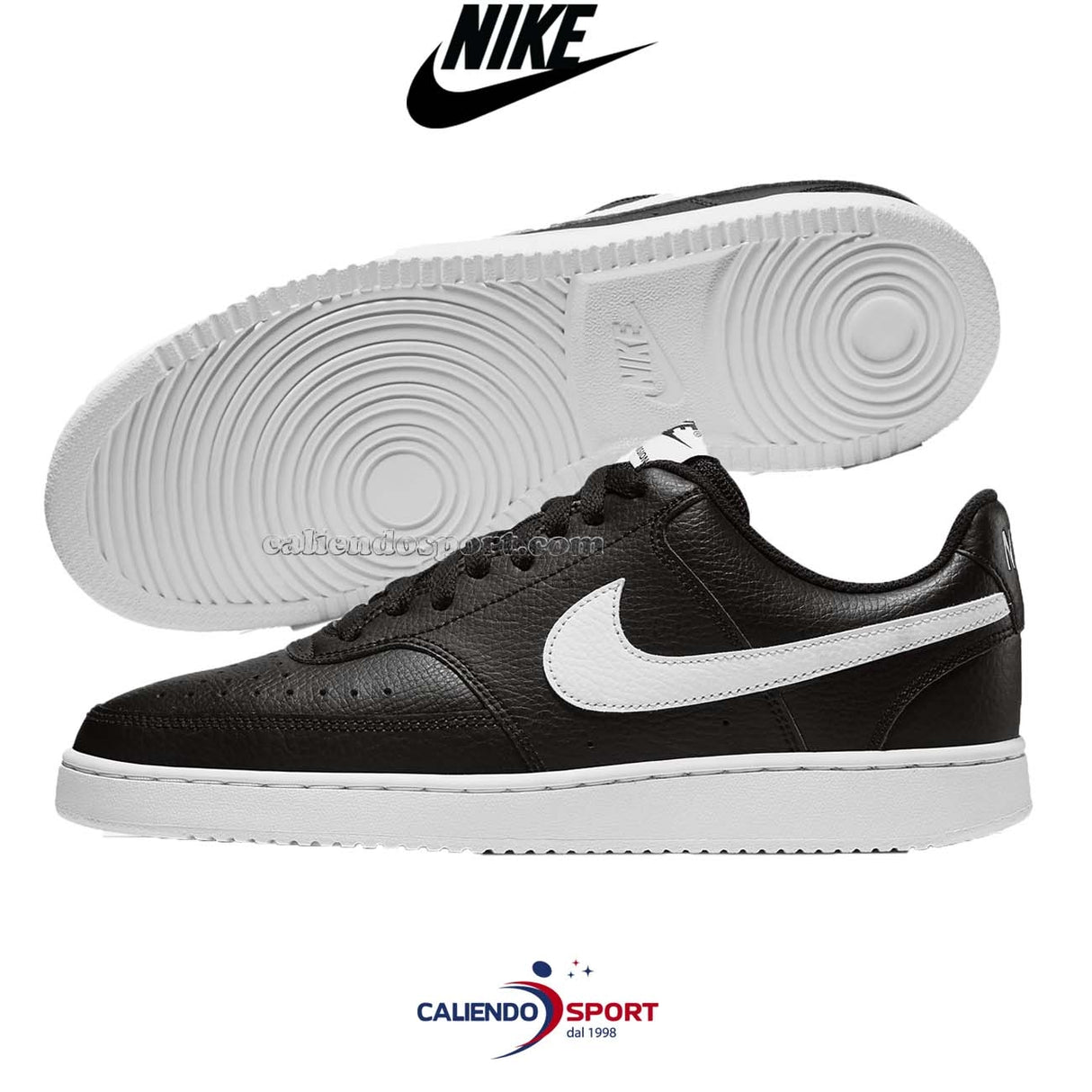 SCARPA NIKE CD5463 001 NERO COURT VISION LO