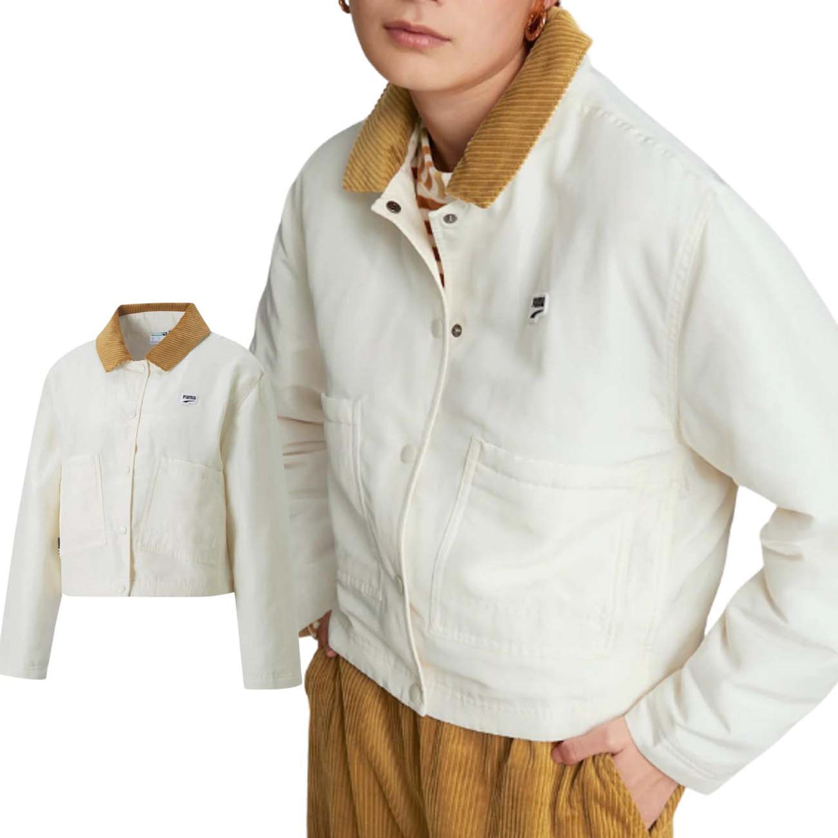 GIACCA PUMA DONNA 535569 65 DOWNTOWN PADDED BIANCO
