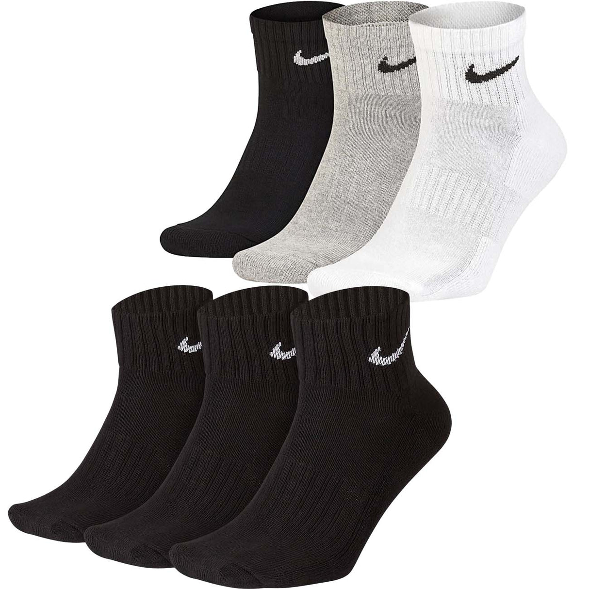 NIKE SX7677 CUSHION 3 PAIRS ANKLE SOCKS