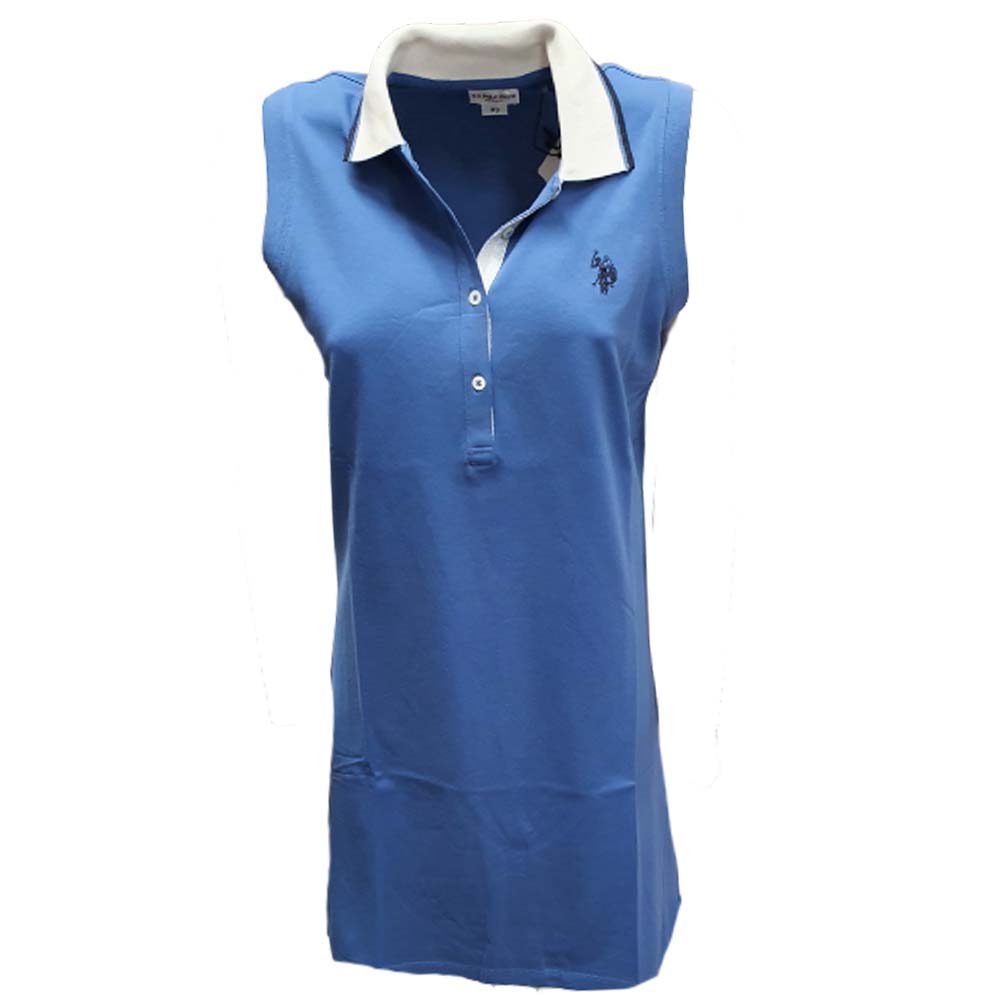 VESTITO DONNA U.S. POLO 48439 61486 COTONE SMANICATO